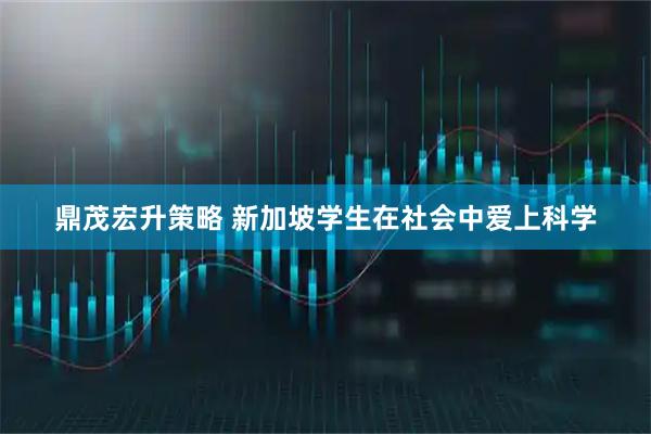 鼎茂宏升策略 新加坡学生在社会中爱上科学