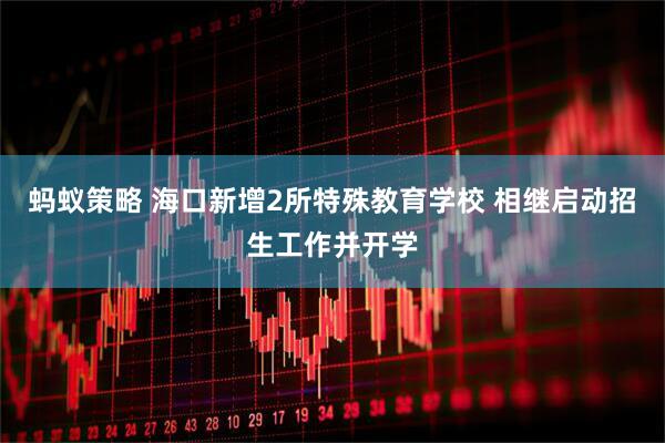 蚂蚁策略 海口新增2所特殊教育学校 相继启动招生工作并开学